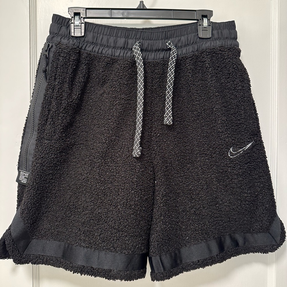 Nike Men’s Black Sherpa Fleece Shorts